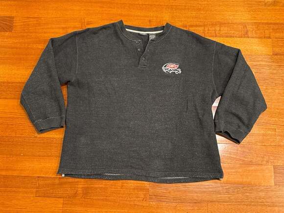 Pro Edge Other - Vintage Pro Edge Chevrolet Racing Embroidered Waffle Knit Henley Long Sleeve XL